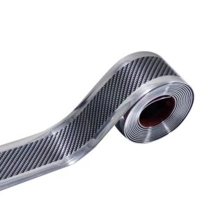 Car Stickers Anti Scratch Door Sill Protector Rubber Strip Carbon Fiber Car Threshold Protection Bumper Film Sticker Car Styling