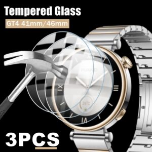 3PCS Tempered Glass for Huawei Watch GT 4 41mm 46mm Screen Protector on Smart Watch GT4 41 46 MM Protective Glass