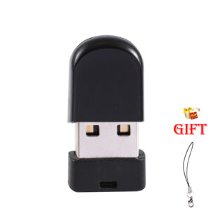 Suer Mini USB Flash Drives 128GB Real Capacity Black Pen Drive 64GB Free Chain Gifts Memory Stick Metal Pendrive 32GB 16GB 8GB