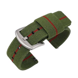 Nylon Watch Band 18mm 20mm 22mm 24mm Army Woven Elastic Strap for Seiko Quick Release Wristband Military Men’s Sport Watch Band