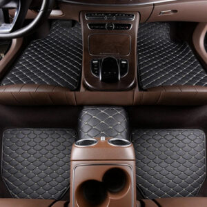 Universal Car Floor Mats 5PCS Quality PU Leather Wear-resistant Car Foot Pad Protector Automobile Floor Car Interior Accessories