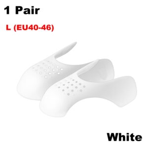 New Crease Protector Sneakers Shoe Anti Crease Bending Crack Toe Cap Support Shoe Stretcher Lightweight Keeping Shield 1Pair
