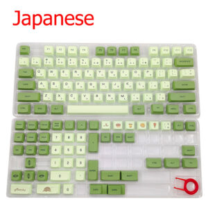 PBT Keycaps XDA Profile Matcha Green Tea Keycap PBT Dye Sublimation Key Caps For Mechanical Keyboard EN/KR/RU/Th/JA 123 Keys