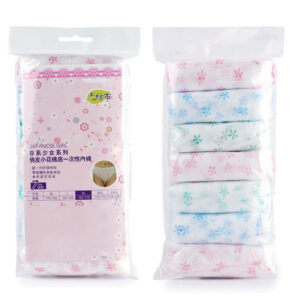 7pcs Women’s Disposable Underwear Nonwoven Ladies Briefs Panties for Travel Hospital Stays