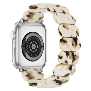 Resin strap for Apple Watch band 41mm 40mm 44mm 45mm 49mm Women’s elastic ring strap for iWatch series 9/8/6/5/se/4/3/Ultra 2