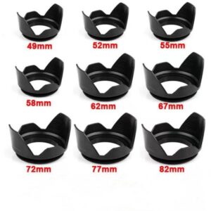 Lens Hood 49mm 52mm 55mm 58mm 62mm 67mm 72mm 77mm Screwed Flower Petal LENS HOOD for canon nikon Sony camera lens