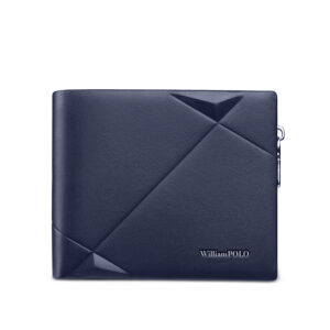 WILLIAMPOLO Men’s Wallet Genuine Leather Mini Purse Casual Design Bifold Mals Wallet Luxury Brand Short Slim Wallet