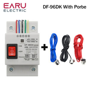 DF-96D DF-96DK Water Level Controller Switch 20A 220V Water Tank Liquid Level Detection Sensor Water Pump Controller 2M Wires
