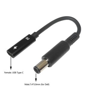 USB 3.1 Type C USB C Laptop Charger Power Adapter Converter USB Type C Female to 4.0*1.35 5.5*2.5 4.5*3.0 4.0*1.7mm Dc Plug Jack