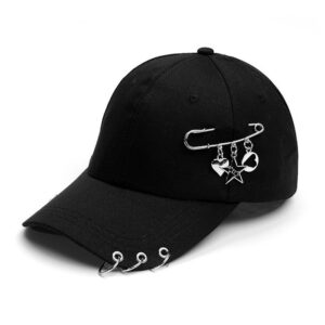 2024 New Fashion Unisex Star Iron Ring Baseball Caps Spring and Autumn Outdoor Adjustable Casual Hats Sunscreen Hat