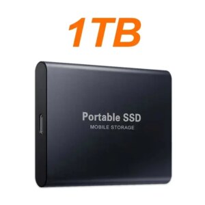 External Hard Drive 1TB Portable SSD 2TB External Solid State Drive USB 3.1/Type-C Hard Disk High-Speed Storage for PC/Mac/Phone
