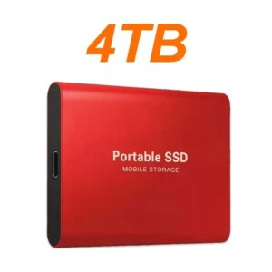 External Hard Drive 1TB Portable SSD 2TB External Solid State Drive USB 3.1/Type-C Hard Disk High-Speed Storage for PC/Mac/Phone