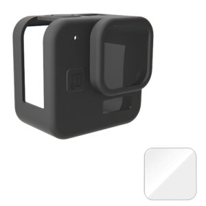 Silicone Case for GoPro Hero 11 Black Mini Tempered Glass Lens Protector Protective Film Cover for GoPro11 Mini Accessories