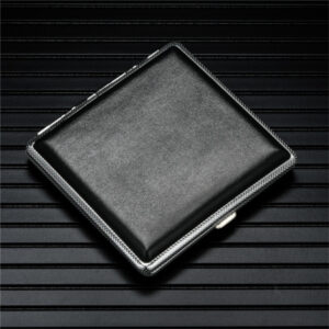 PU Leather Cigarette Case, Slim Flip Top Men’s Cigarette Organizer, Windproof And Pressure Resistant Cigarette Storage Cover