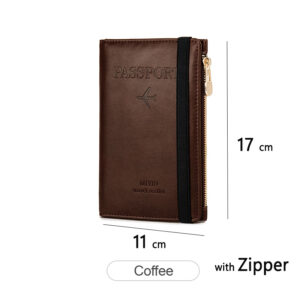 RFID ANTI Blocking Thin Passport Holder Cover Case Travel Wallet for Men Women Multi-Function ID Bank Card Holder Accessories