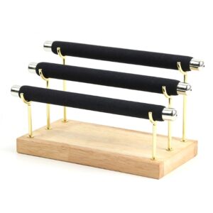 Wooden Jewelry Display Stand Holder T-Bar Display Bracelets Anklets 2