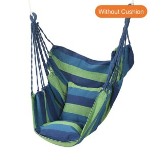 Hot Portable Hanging Hammock Indoor Lazy Chair Travel Outdoor Camping Swing Chair Thick Canvas Bed Hammocks 200KG Load Bearing