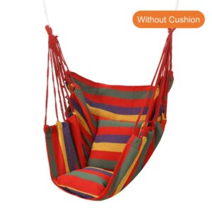 Hot Portable Hanging Hammock Indoor Lazy Chair Travel Outdoor Camping Swing Chair Thick Canvas Bed Hammocks 200KG Load Bearing