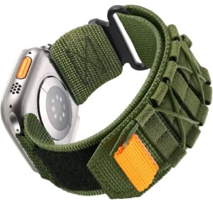 Tactical Strap for Apple Watch Band 49mm 45mm 44mm 41mm 40mm Nylon Alpine Trail Loop Bracelet iWatch Series Ultra 2 9 8 7 5 6 se