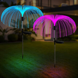 Solar LED Jellyfish Lights Outdoor Garden Decor Lawn Light 7 Color Change Waterproof Patio Yard Pathway Decor Solar Flowers Lamp