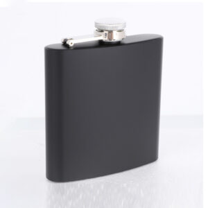 6oz Stainless Steel Hip Flask Matte Lacquer Pocket Flask Alcohol Whiskey Liquor Bottle Screw Cap Travel Portable Wine Cup