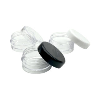 10pcs 5g/10g/20g Empty Plastic Cosmetic Makeup Jar Mini Face Cream Pots Transparent Sample Bottles Eyeshadow Lip Balm Containers