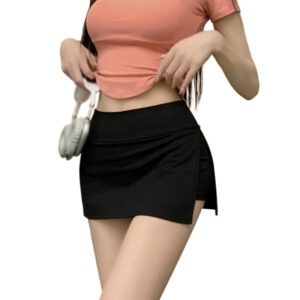 Women’s Casual Side Split Bodycon Pencil Mini Skirt Summer High Waist Shorts