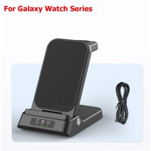 Wireless Charger for Samsung 3 in 1 Fast Charging Station for Samsung Galaxy S24/23/22/21 for Galaxy Watch 6/5/4/3 and Active 2