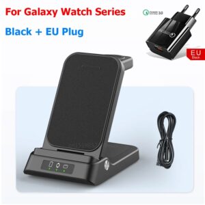 Wireless Charger for Samsung 3 in 1 Fast Charging Station for Samsung Galaxy S24/23/22/21 for Galaxy Watch 6/5/4/3 and Active 2