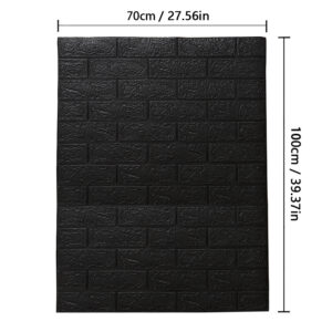 70cm*100cm Modern Home Decoration Self-adhesive Wallpaper 3D Waterproof Wall Stickers DIY Foam Background Brick Pattern PVC Room