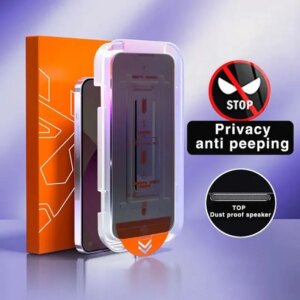 1-2pcs 8K Oleophobic Coating Dust free Installation Screen Protector For iPhone 13 11 12 14 Pro Max Mini X XR 15 Anti Spy Glass