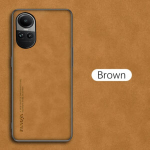 Protective Case Oppo Reno 10 5g Luxury Matte Leather Back Cover Coque for OPPO Reno10 Pro Shell Protection Back Fundas