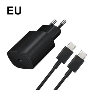 Original 25W Super Fast Charger Power Adapter For Samsung Galaxy S22 S21 S20 FE USB Type C Cable Note 20 A52 A71 Quick Charging