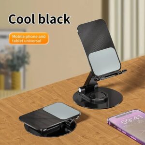 360 Rotating Mobile Phone Holder Aluminum Alloy Portable Foldable Lazy Desktop Live Bracket Support Metal Tablet Cell Desk Stand