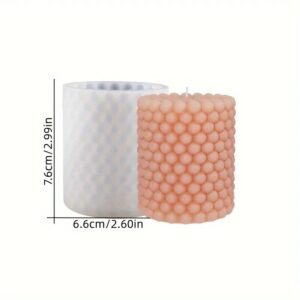 3D Spiral Striped Silicone Mold for DIY Scented Candles, Clay Crafts, Wax, Resin Casting – Irregular Shape Candle Mold