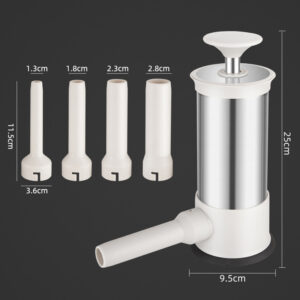 Stainless Steel Sausage Meat Stuffer Horizontal Sausage Maker Homemade Kitchen Meat Sausage Maker Tool Sausage Filler