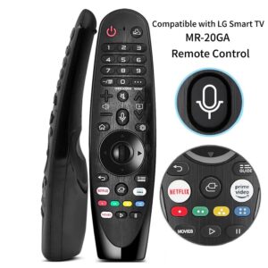 Voice Magic Remote AKB75855501 for LG Smart TV Magic Remote Replacement AN-MR20GA MR19BA MR18BA MR650A, with Pointer Function