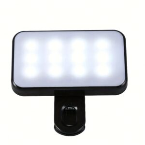 Portable Mini Selfie Fill Light Rechargeable 3 Modes Adjustable Brightness Clip On For Mobile Phone Computer Fill Light 1PC