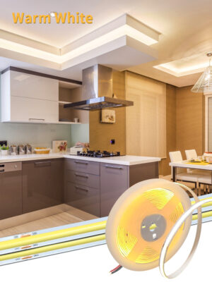 24V 12V COB LED Strip Light 8mm 320LEDs/M High Density Flexible Diode Tape Ribbon for Room Decor 1M 2M 3M 5M 10M Linear Dimmable