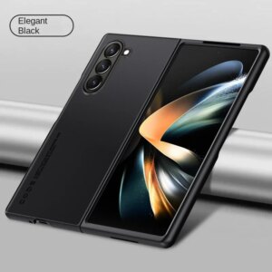 Carbon Fiber PU Leather Phone Case for Samsung Galaxy Z Fold 6 5 4 3 Fold6 Fold5 Fold4 Fold3 5G Hard Plastic Shockproof Cover