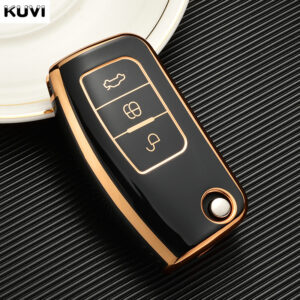 New 6D Plating TPU Car Remote Key Cover Case For Ford Fiesta Focus 2 Ecosport Kuga Escape Falcon B-Max C-Max Eco Sport Galaxy
