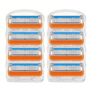 4-12pcs 5-layer Razor Blades Replacement Blade For Men Shavers Shaving Safety Razor Skin Protection Classic Reusable Blade Razor