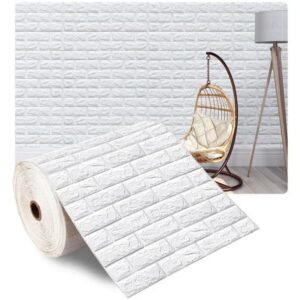 70cm*200cm 3D Foam Brick Pattern DIY Waterproof Wall Stickers Living Room Bedroom Background Decoration Renovated Wallpaper