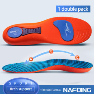 Silicone Orthopedic Insoles for Shoes High Elastic Sport Shockabsorbing Insole for Feet Arch Support Plantar Fasciitis Shoe Sole
