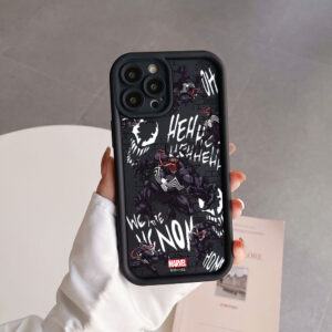 Avengers Movie SpiderMan venom Camera Protection Case For iPhone 15 14 13 12 11 Pro Max Mini XR XS X 7 8 Plus SE20 Soft TPU Back