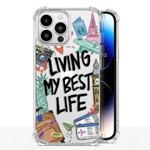 New York London Sticker Labels Phone Case For iPhone 14 13 12 11 Pro X XS XR Max 7 8 Plus SE 2 3 Shockproof Soft TPU Back Cover