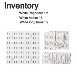 Multi-functional Storage Pegboard Hanging Storage Hook Simple Style Storage Rack Electronics Kitchenware Home Storage Supplies