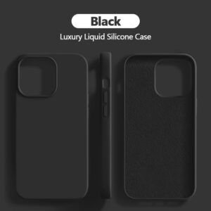 Luxury Original Liquid Silicone Case for iPhone 15 14 13 12 11 Pro Max Plus Cases Shockproof Soft Bumper Cover Phone Accessories