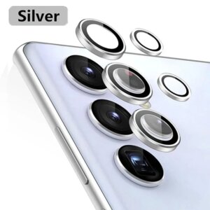 Metal Individual Ring Camera Lens Screen Protector for Samsung Galaxy S22 S24 Ultra S23 Plus S24Ultra Tempered Glass Full Cover