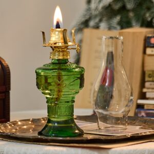 MEMEOKON L555 glass lampshade kerosene lamp wicks vintage Home decor Lighting Desktop decor prayer